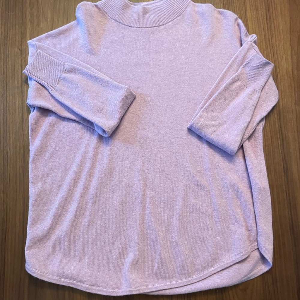 Madewell Ashbury Mockneck Sweater Purple Size: XS